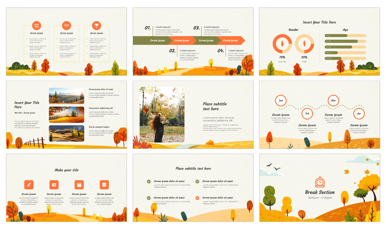 Beautiful Autumn Google Slides Themes PowerPoint Templates
