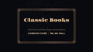 Classic Books Free Google Slides Themes PowerPoint Templates