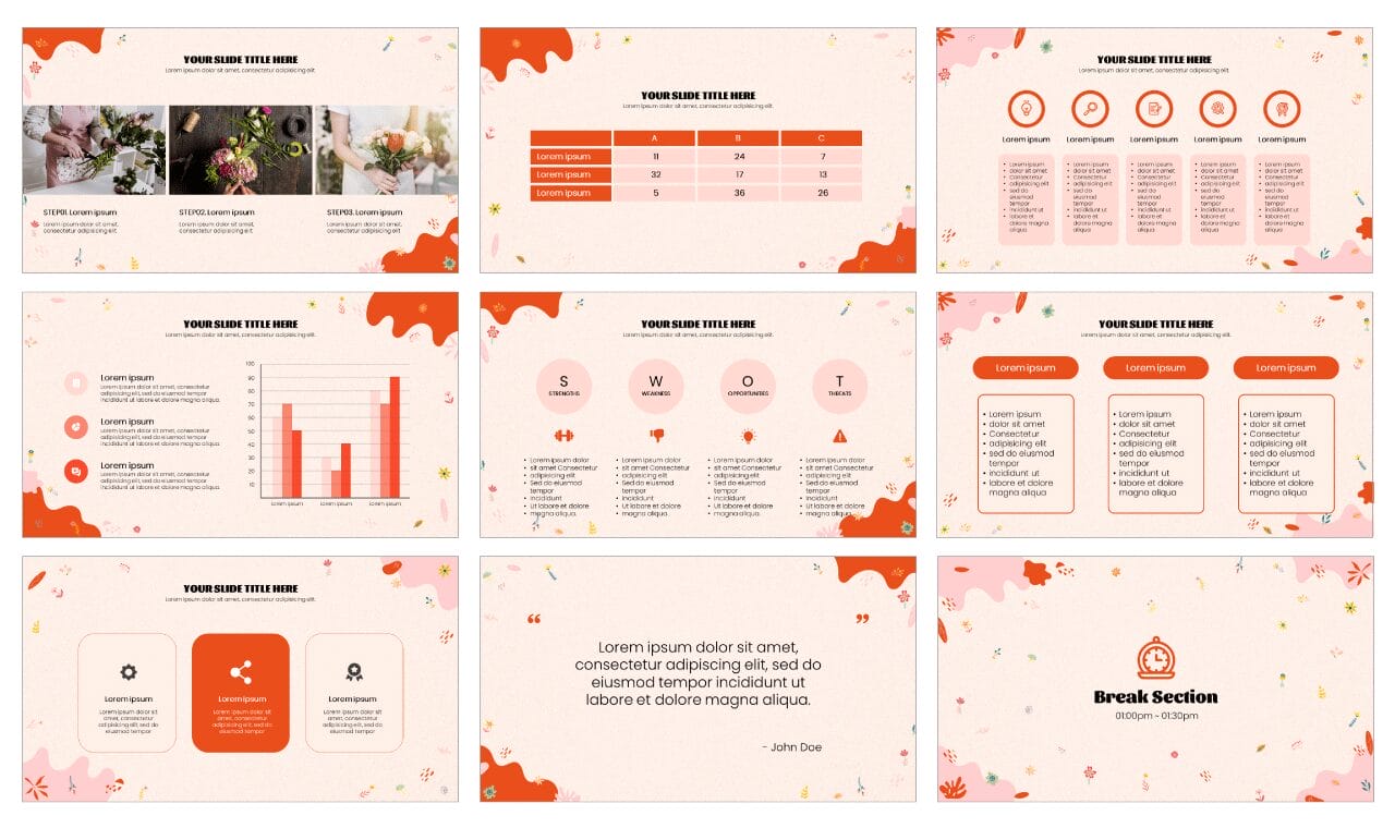 Floral Free Google Slides Themes PowerPoint Templates