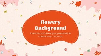 Flowery Background Google Slides Thmes PowerPoint Templates