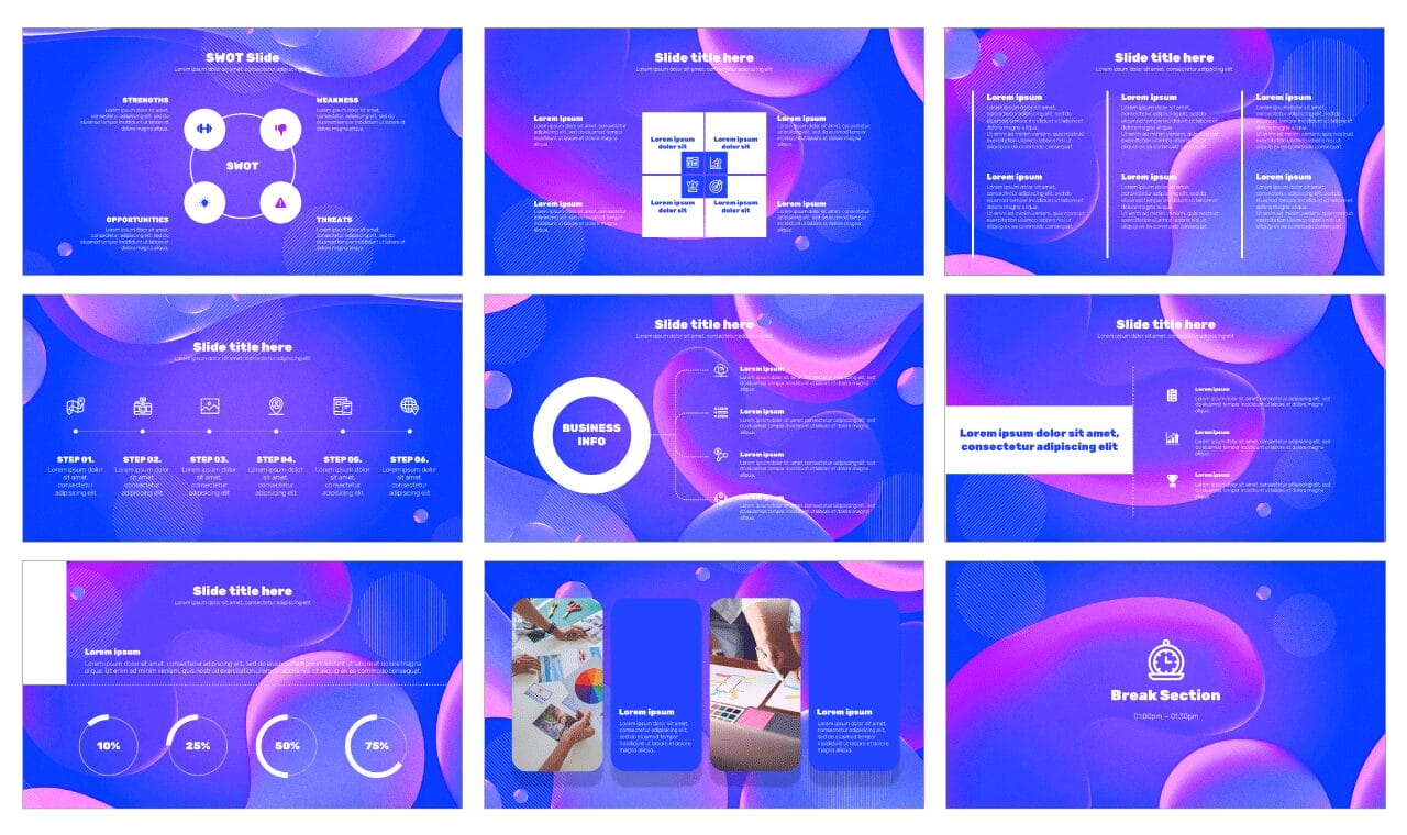 Fluid Free Google Slides Themes and PowerPoint Templates