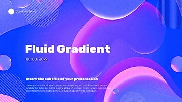 Fluid Gradient Presentation Templates - Google Slides and PPT