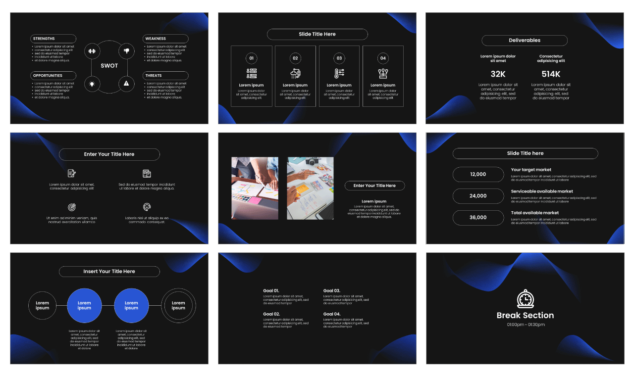 Futuristic Science Google Slides Theme PowerPoint Templates