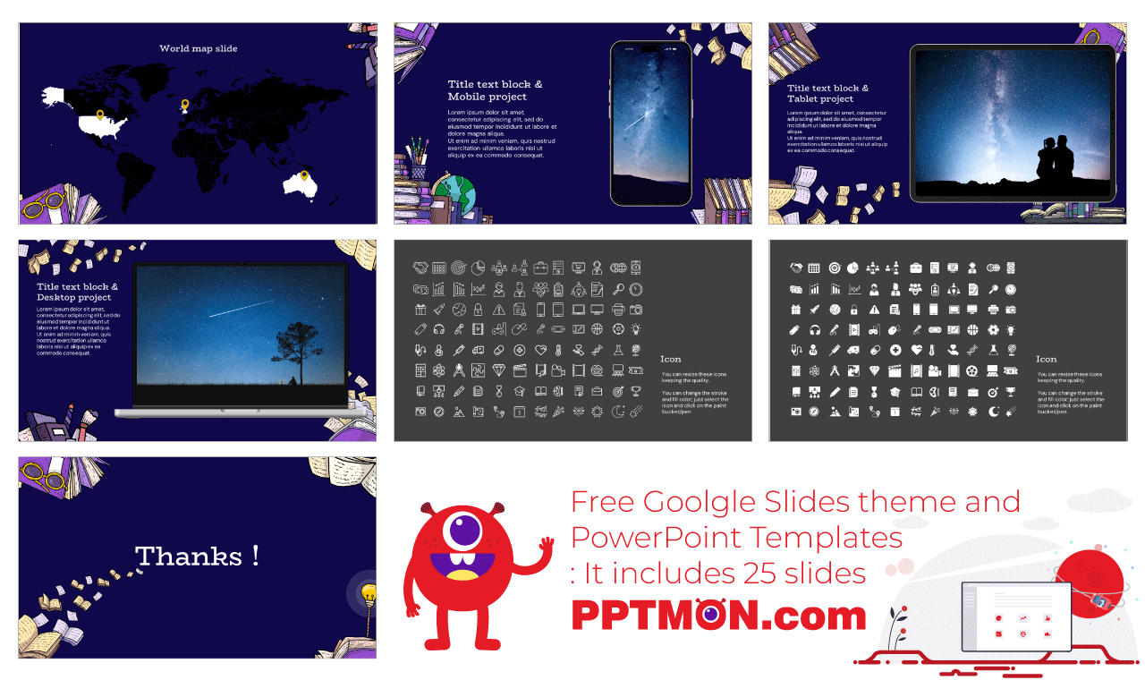 Global Literacy Free Google Slides Themes PowerPoint Templates