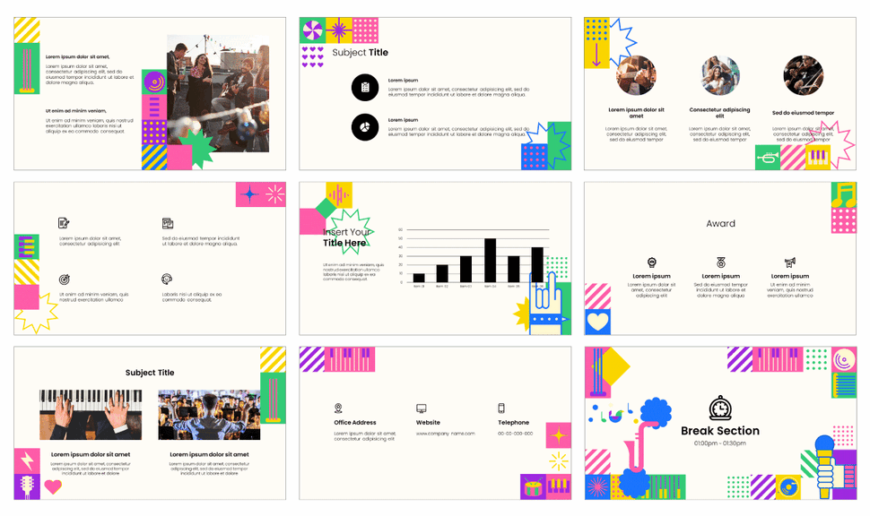 Happy International Music Day Google Slides Theme PPT Template