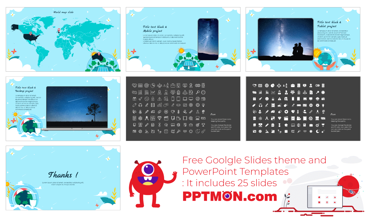 International Day for the Preservation of the Ozone Layer Google Slides Theme PowerPoint Template
