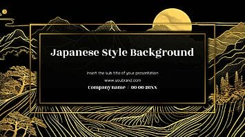 Japanese Style Background Google Slides PowerPoint Templates