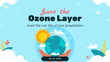 Save the Ozone Layer Google Slides Theme PowerPoint Template