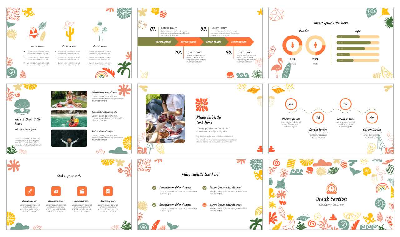 Summer Doodle Free Google Slides Themes PowerPoint Templates