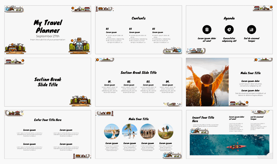 My Travel Planner Google Slides Themes PowerPoint Templates