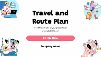 Travel and Route Plan Google Slides Theme PowerPoint Templates