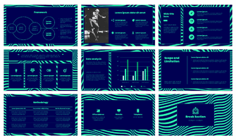 Abstract Stripes Pattern Google Slide Theme PowerPoint Template