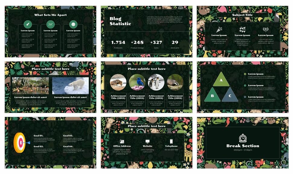 Happy World Animal Day Free Google Slides PowerPoint Template