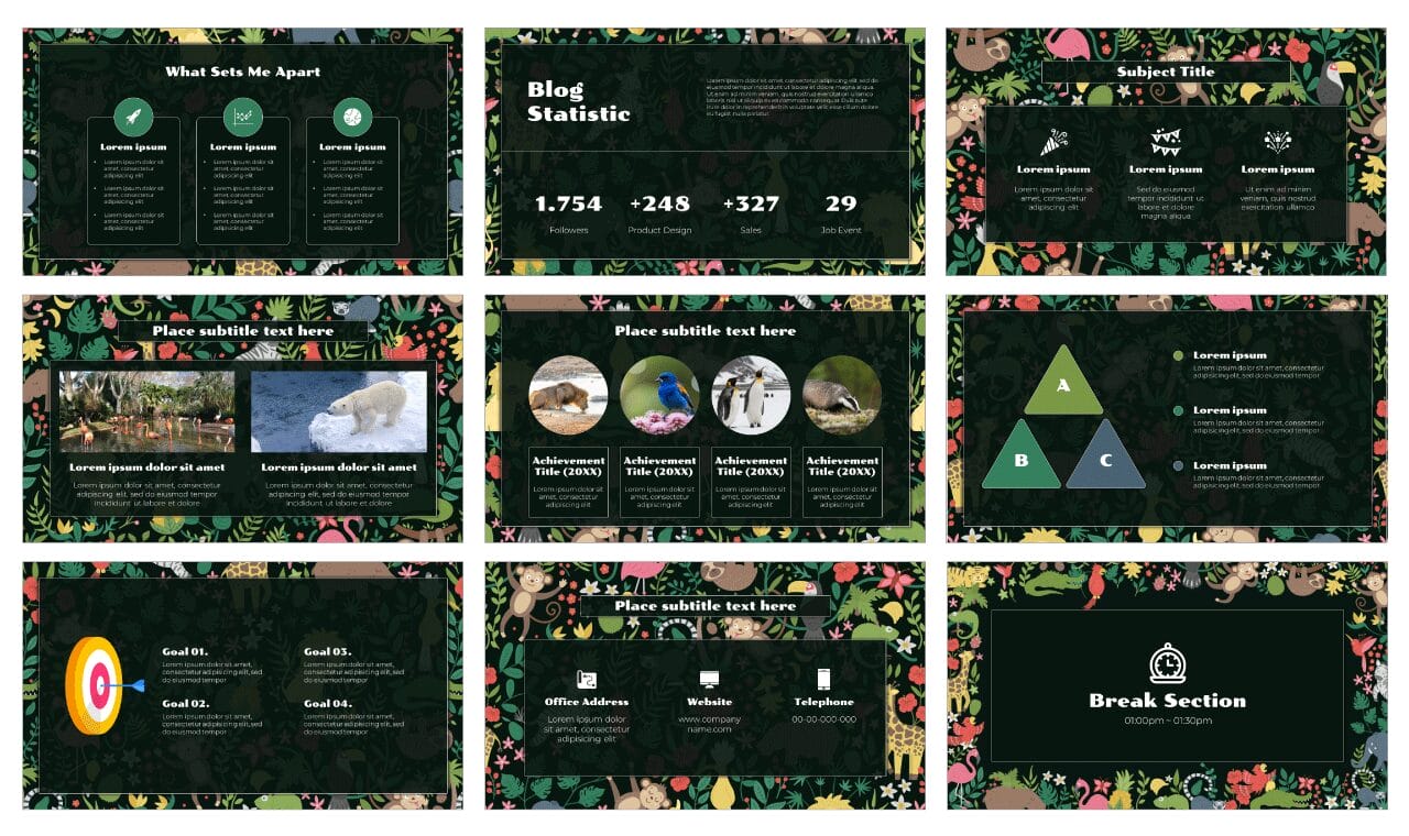 World Animal Day Free Google Slides Themes PowerPoint Templates