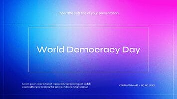 World Democracy Day Google Slides Theme PowerPoint Template