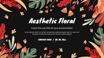Aesthetic Floral Free Google Slides Thmes PowerPoint Templates