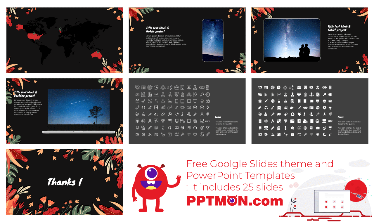 Aesthetic Floral Google Slides Themes PowerPoint Templates