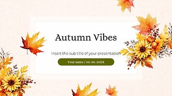 Autumn Vibes Presentation Templates - Google Slides PowerPoint