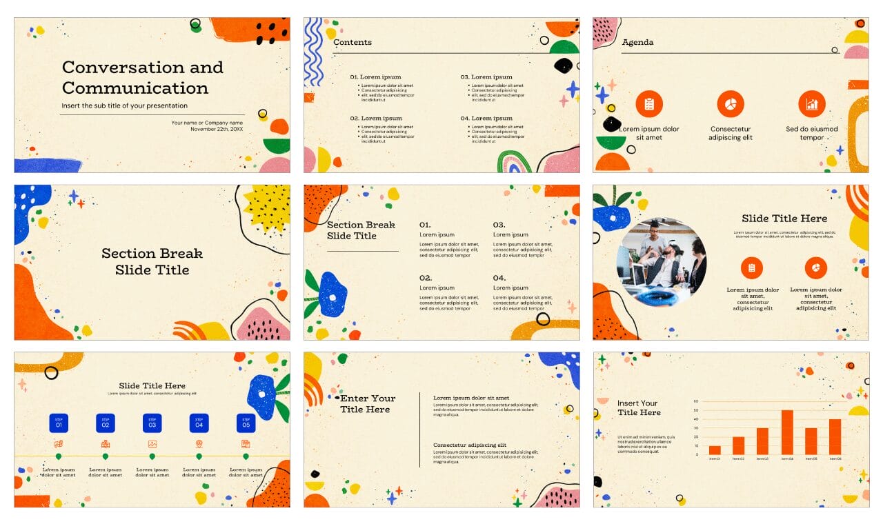 Conversation and Communication Google Slides Themes PowerPoint Templates