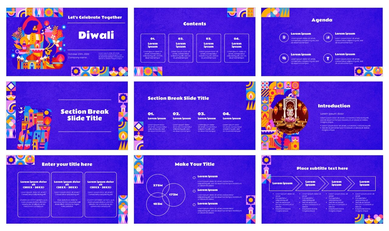 Diwali Festival Google Slides Themes PowerPoint Templates