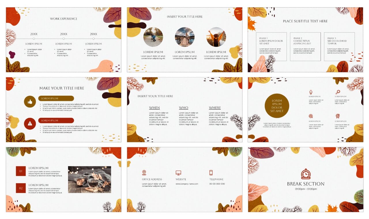 Fall is Coming Free Google Slides Theme PowerPoint Template