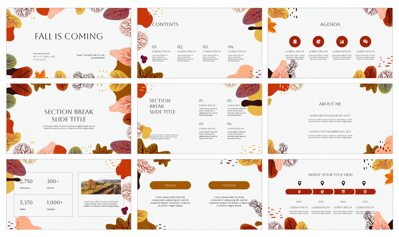 Fall is Coming Google Slides Themes PowerPoint Templates