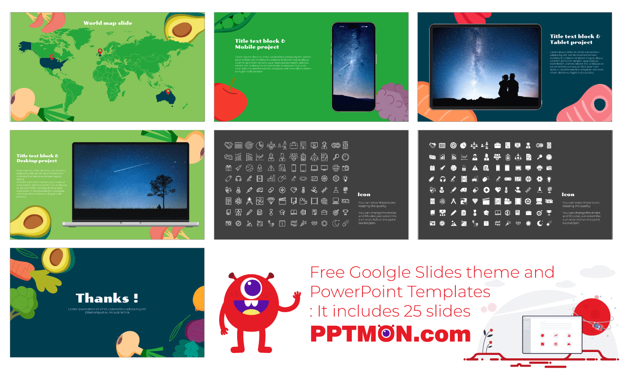 Food Day Activities Free Google Slides Themes PowerPoint Template