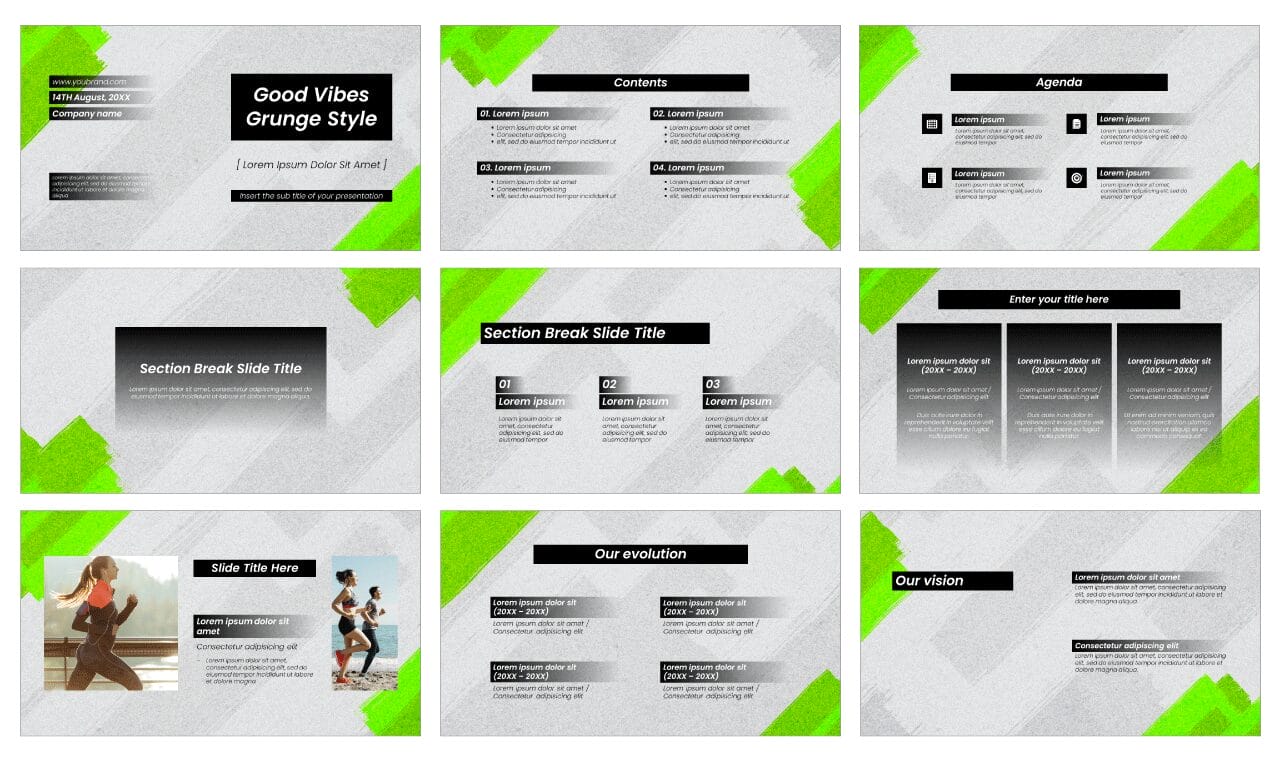 Grunge Style Free Google Slides Themes PowerPoint Templates