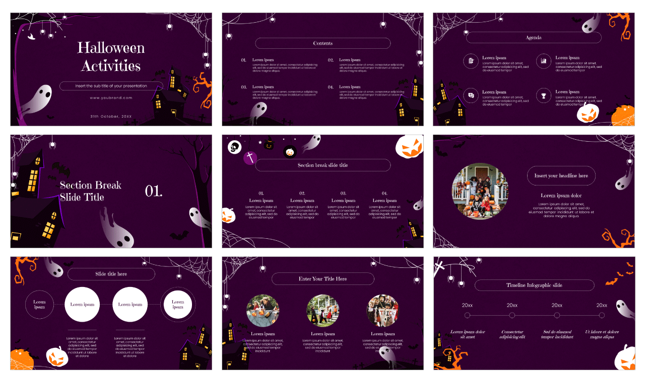 Halloween Activities Google Slides Themes PowerPoint Templates