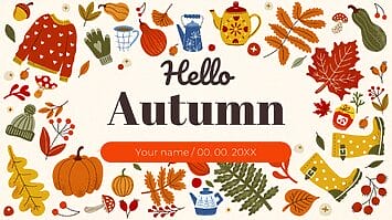 Hello Autumn Presentation Templates - Google Slides PowerPoint