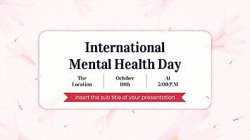 International Mental Health Day Google Slides PowerPoint Themes