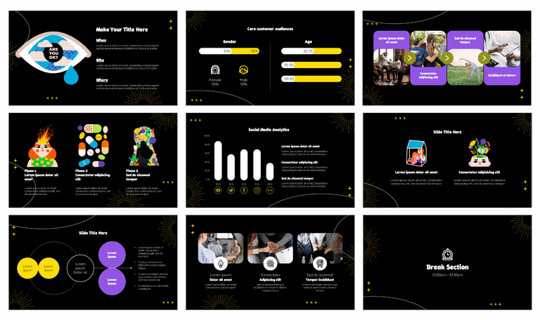 Mental Health Workshop Free Google Slides PowerPoint Templates