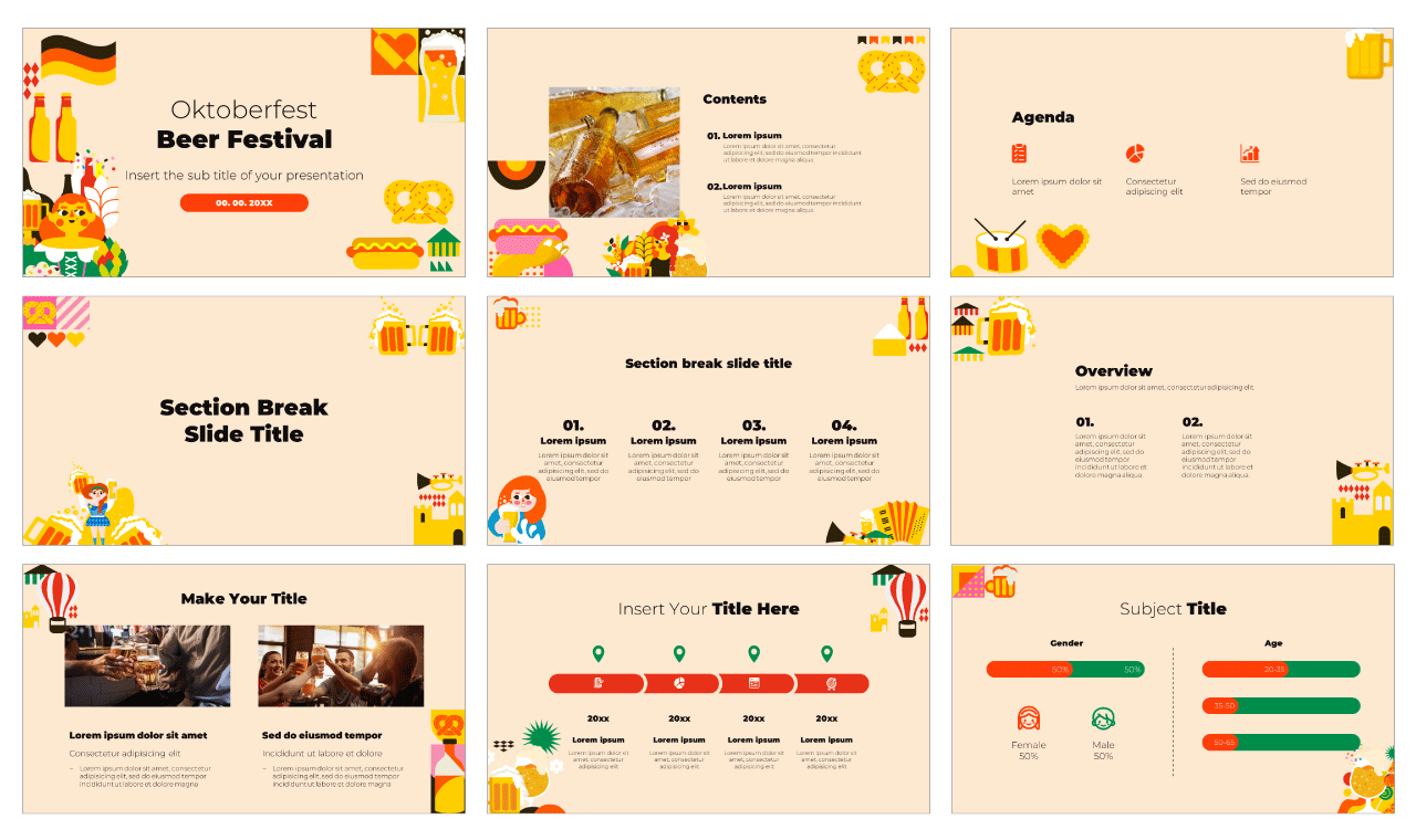 Oktoberfest Free Google Slides Themes PowerPoint Templates