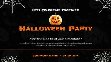 Scary Halloween Party Google Slides Theme PowerPoint Template