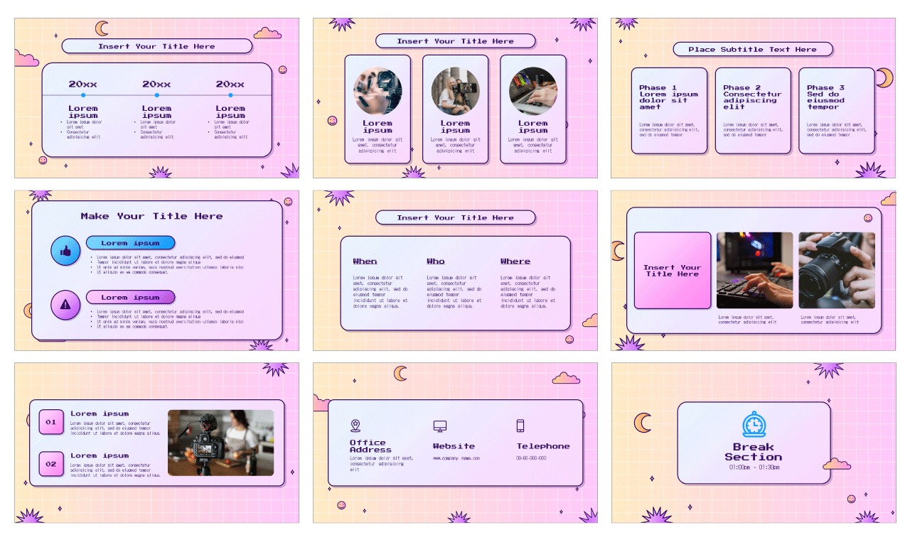 Social Media Streamer Google Slides Themes PowerPoint Templates