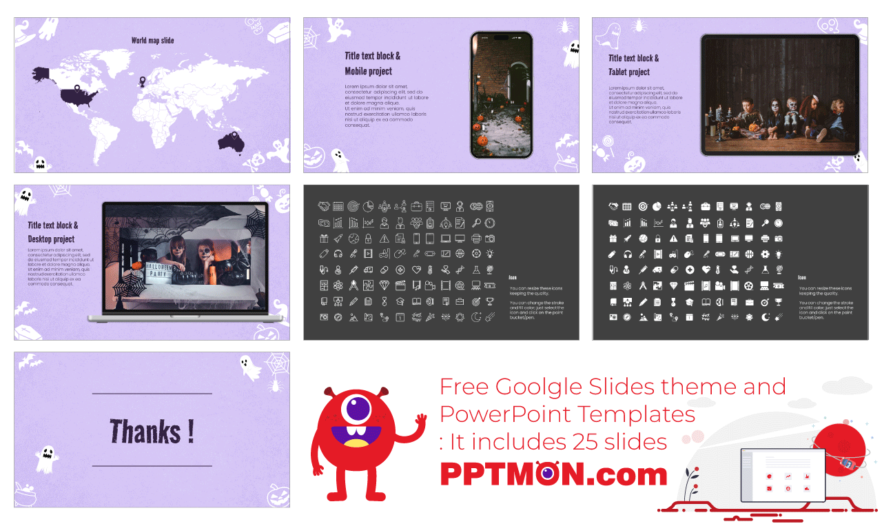 Spooky Halooween Google Slides Themes PowerPoint Templates