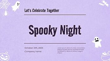 Spooky Night Free Presentation Template - Google Slides and PPT