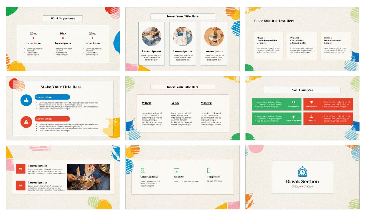 Artistic Painting Google Slides Themes and PowerPoint Templates