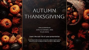 Autumn Thanksgiving Day Presentation Templates - Google Slides