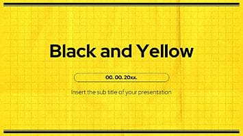 Black and Yellow Google Slides Themes PowerPoint Templates