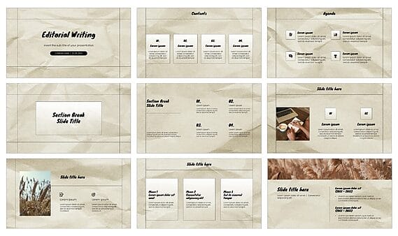 Editorial Writing Free Google Slides Themes PowerPoint Templates