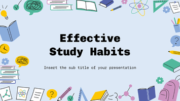 Effective Study Habits Google Slides Theme PowerPoint Template