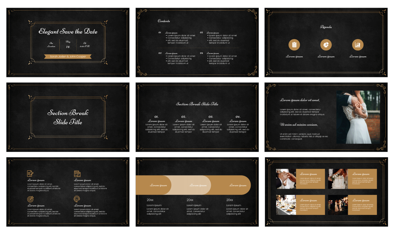 Elegant Save the Date Google Slides Themes PowerPoint Templates