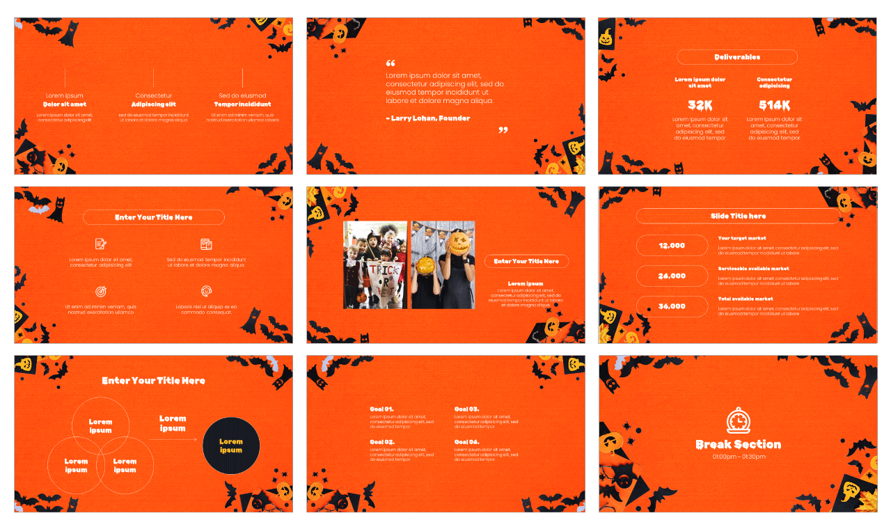 Happy Halloween Google Slides Theme PowerPoint Templates