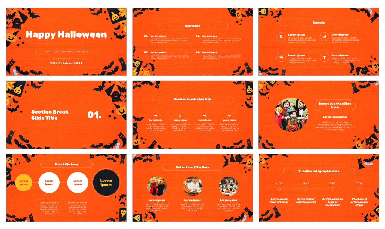 Happy Halloween Google Slides Themes PowerPoint Templates