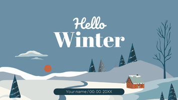 Hello Winter Free Google Slides Themes PowerPoint Templates