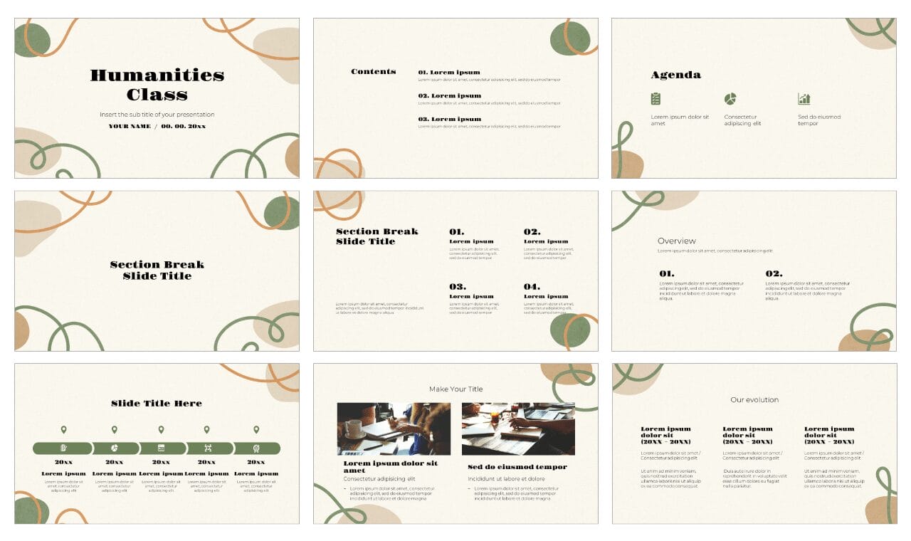 Humanities Class Google Slides Themes PowerPoint Templates