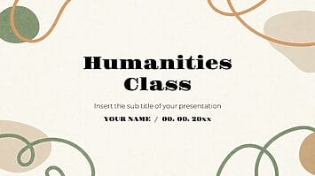 Humanities Class Presentation Templates - Google Slides and PPT