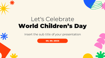 Let's Celebrate World Children’s Day Google Slides PPT Templates