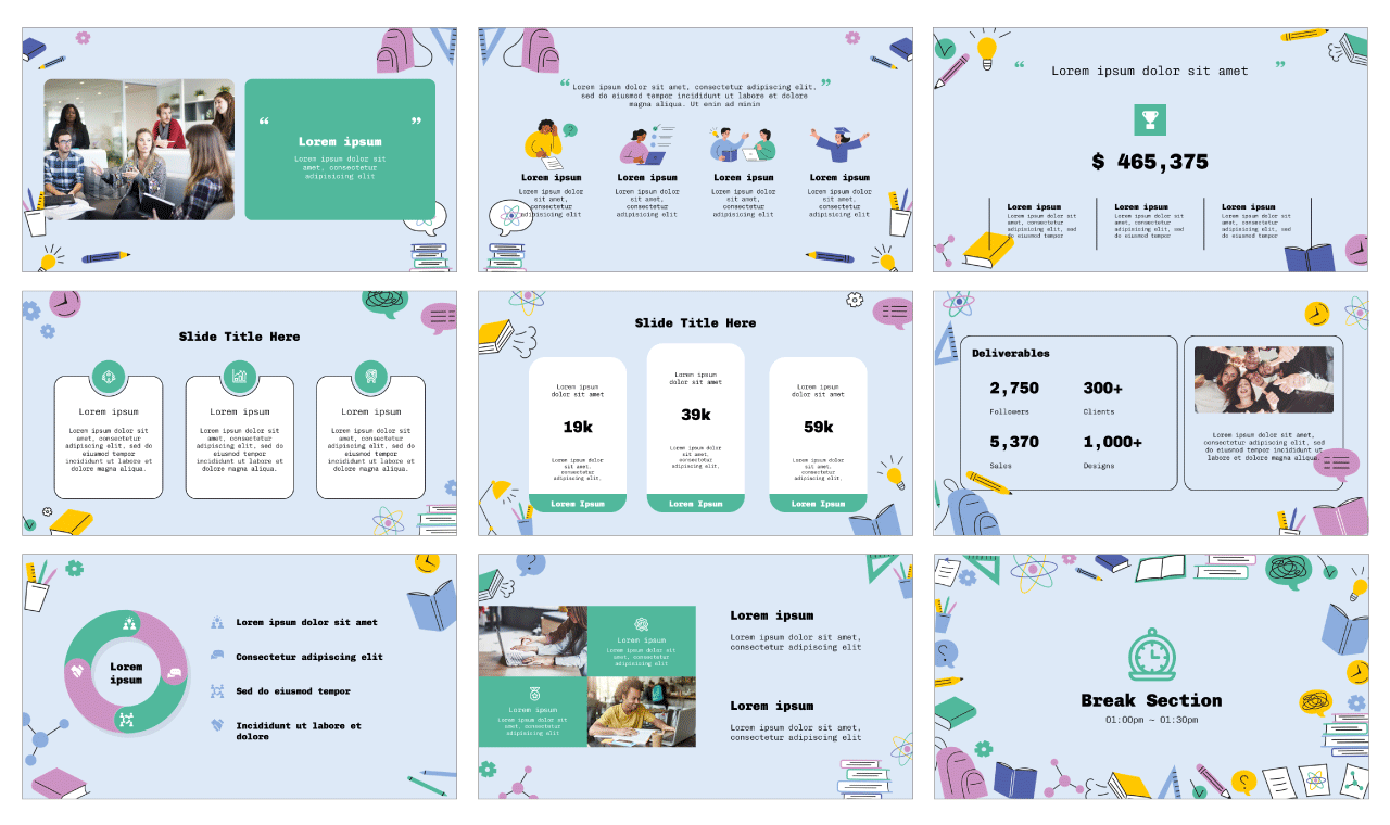Study Habits Free Google Slides Themes PowerPoint Templates